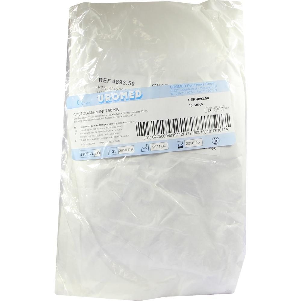 CYSTOBAG Mini 750 ml KS 489350 Beutel 10 St Beutel
