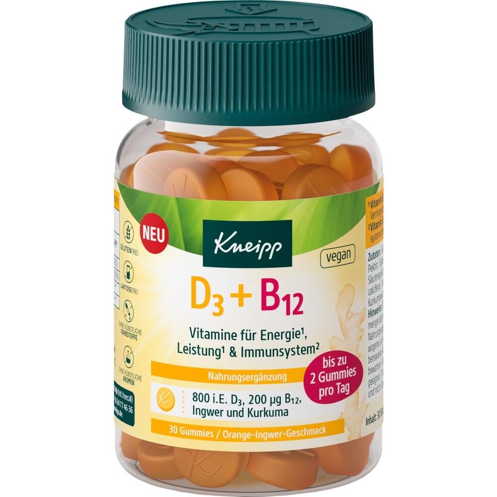 Kneipp D3 + B12 Orange-Ingwer-Geschmack 30 St