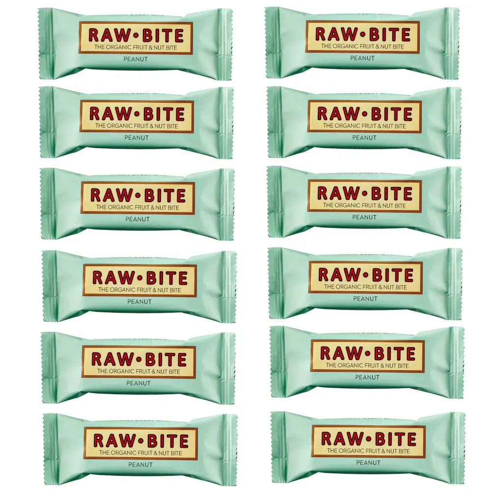 RAW BITE PEANUT 12er Pack 12X50 g