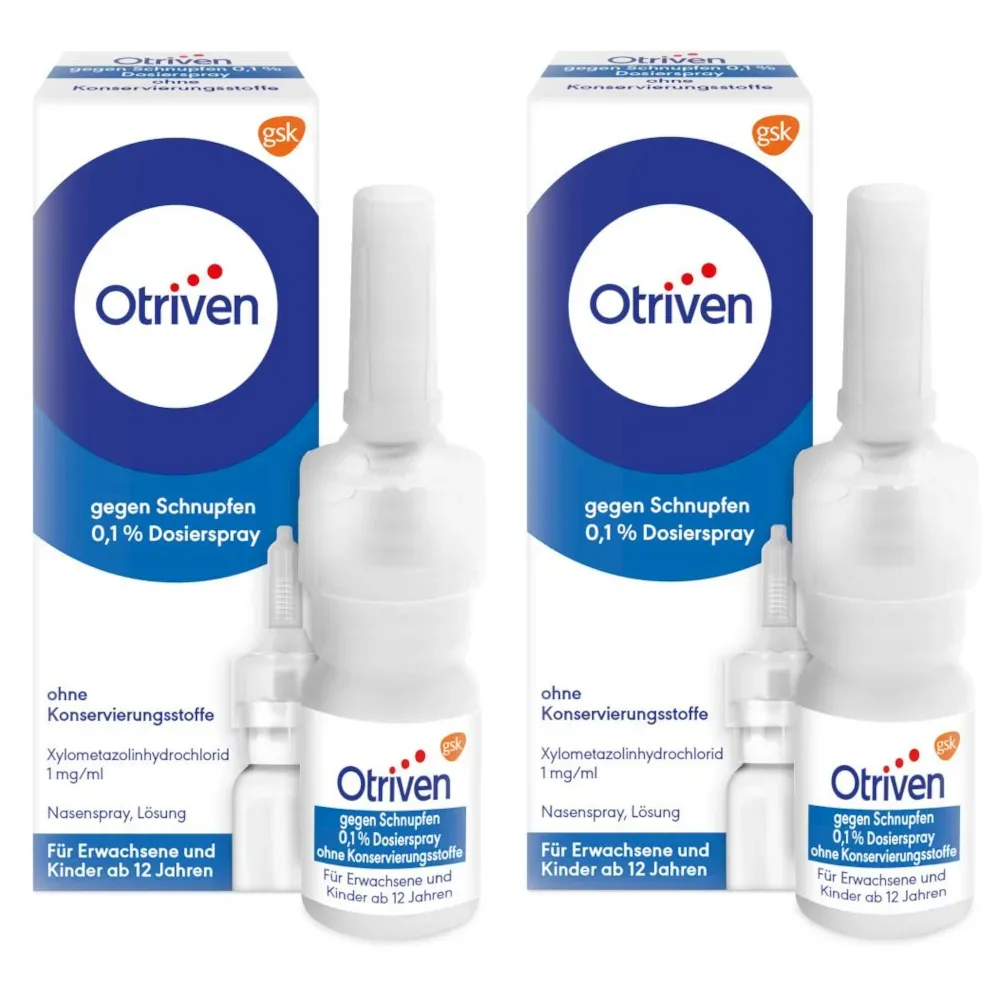 Otriven SCHNUPFEN DOSIERSPRAY OK 0,1% Doppelpack 2X10 ml Dosierspray
