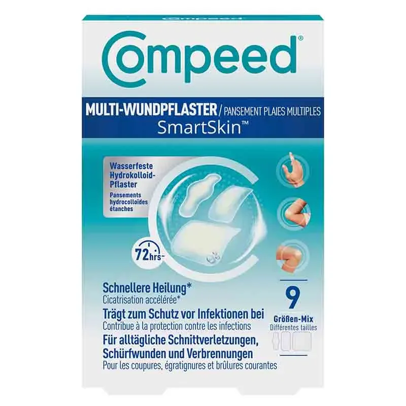 Compeed MULTI-WUNDPFLASTER Größen-Mix 9 St Pflaster