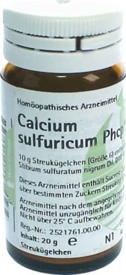 CALCIUM SULFURICUM PHCP Globuli 20 g Globuli