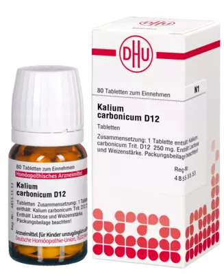 KALIUM CARBONICUM D 12 Tabletten 80 St Tabletten
