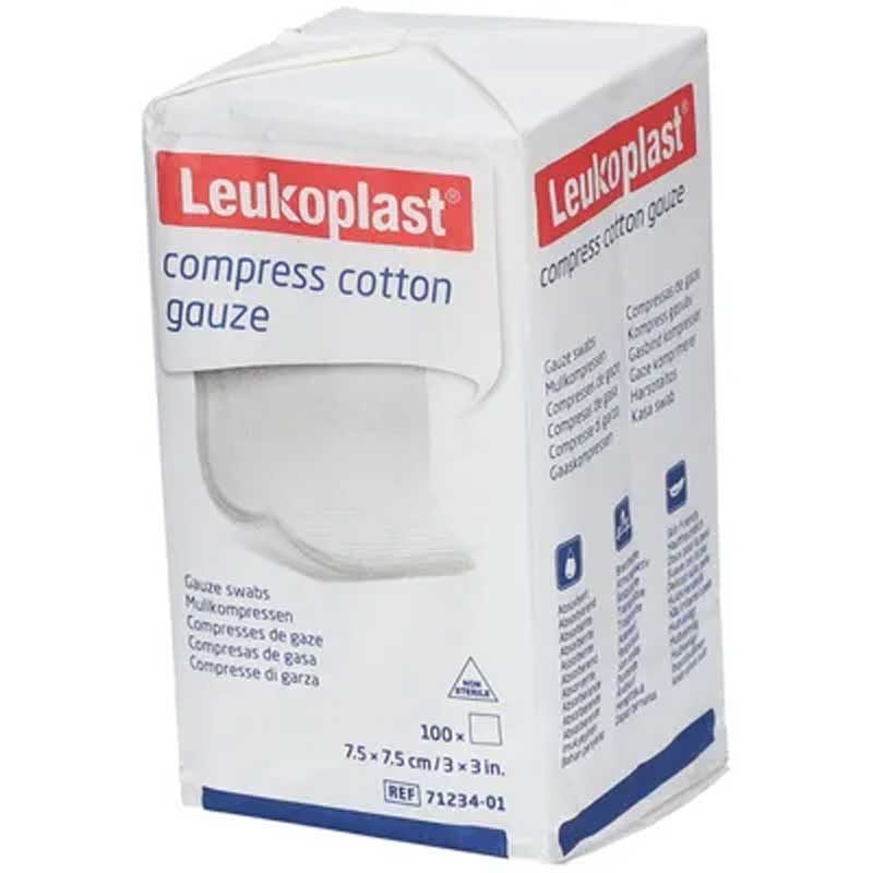 Leuloplast Kompressen 7,5x7,5cm 8-fach 100 St Kompressen