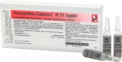 ACOCYNTHIS Gastreu R 71 Injekt Ampullen 10X2 ml Ampullen