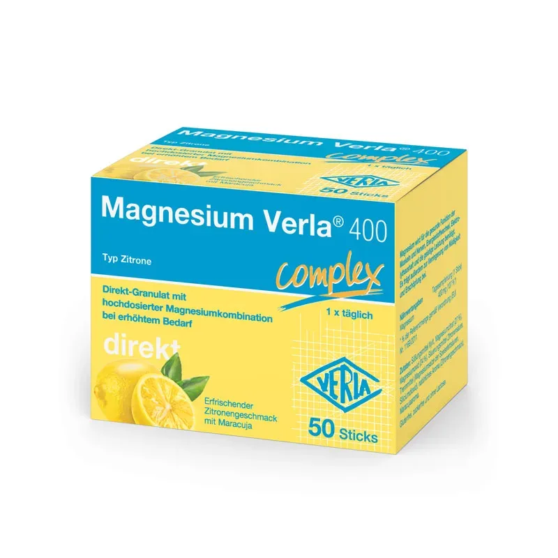 Magnesium Verla 400 complex direkt 50 St Granulat