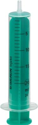 INJEKT Solo Spritze 20 ml Luer exzentrisch PVC-frei 100X20 ml Spritzen