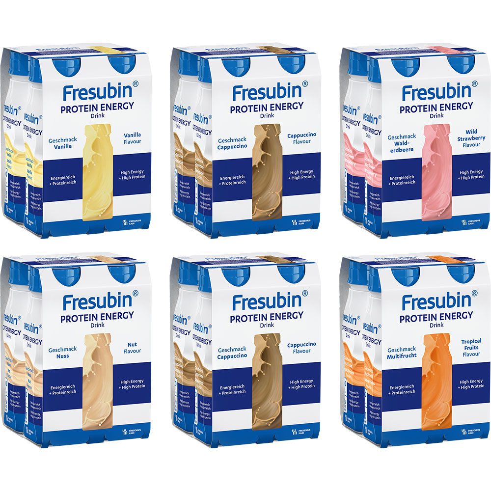 Fresubin Protein Energy DRINK Trinknahrung Mischkarton 6X4X200 ml Lösung