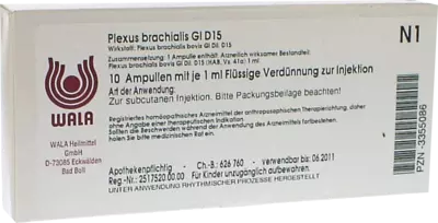 Plexus brachialis Gl D15 Ampullen 10X1 ml Ampullen