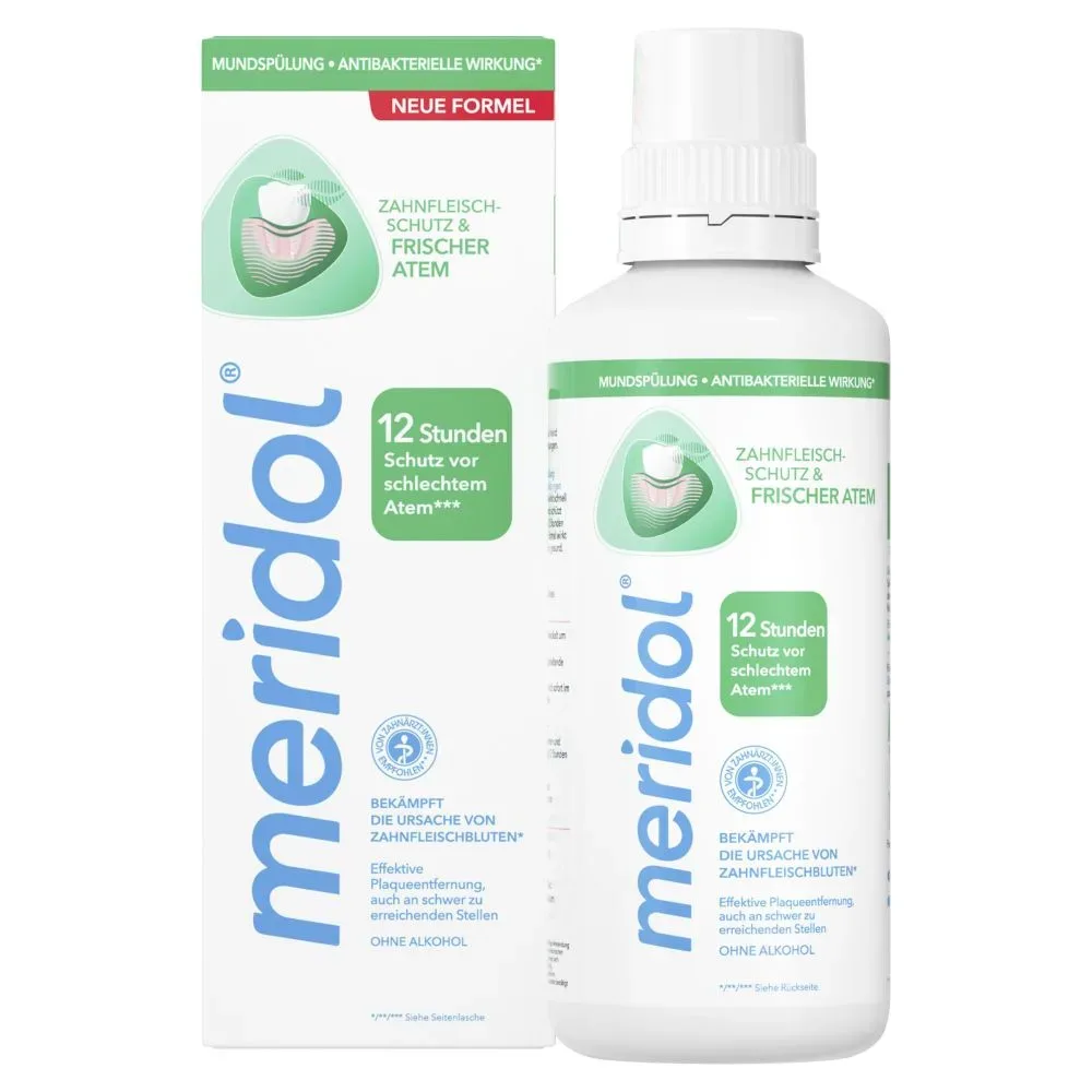 meridol MUNDSPÜLUNG ZAHNFLEISCHSCHUTZ & FRISCHER ATEM 400 ml Lösung