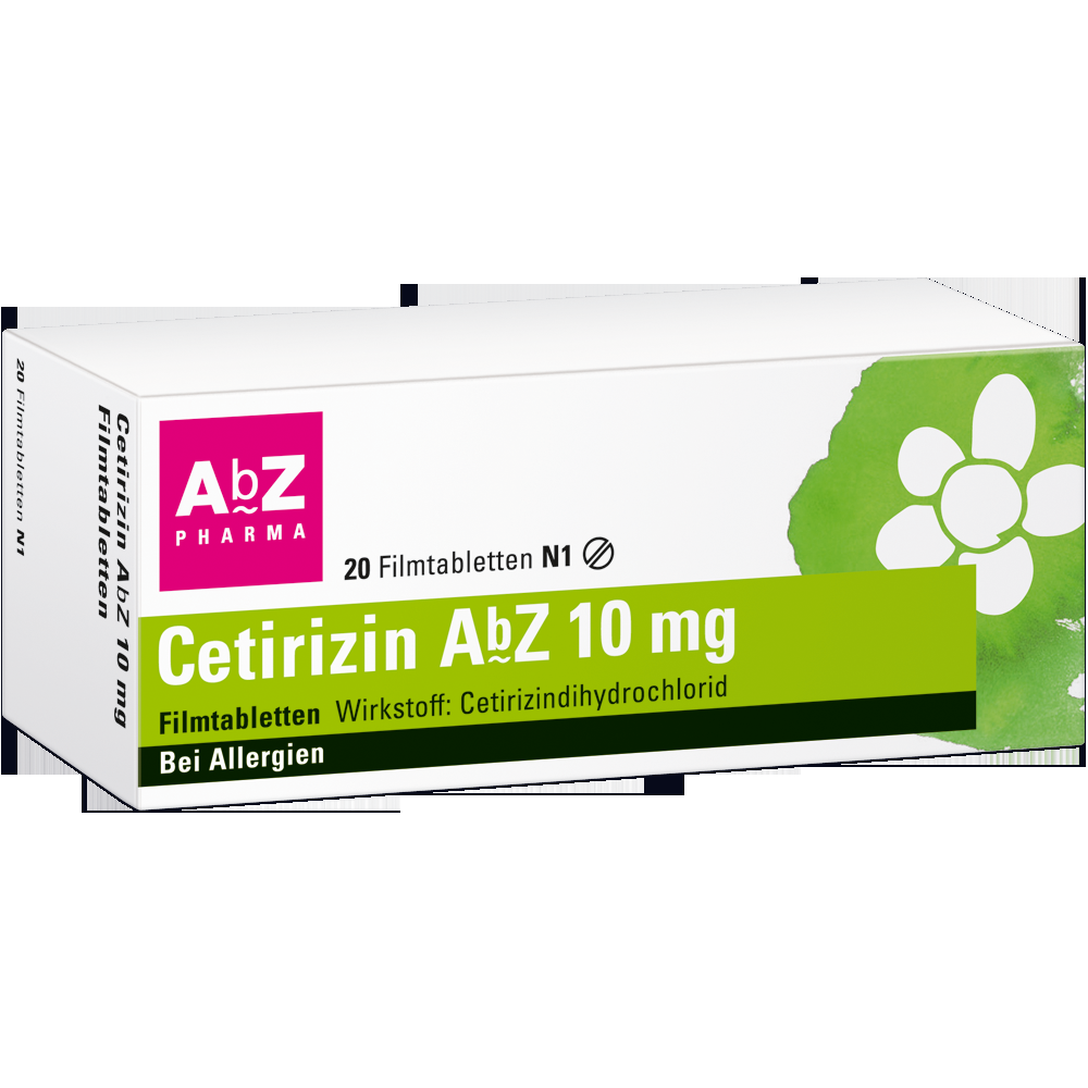Cetirizin AbZ 10mg 20 St Filmtabletten