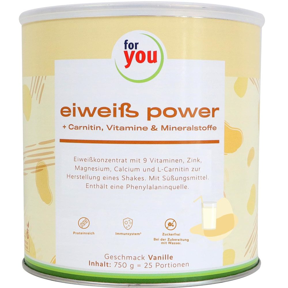 for you eiweiß power Vanille 750 g Pulver
