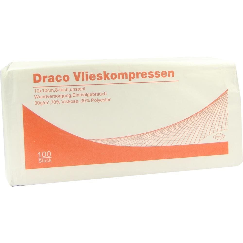 VLIESKOMPRESSEN 10x10 cm unsteril 8fach 100 St Kompressen