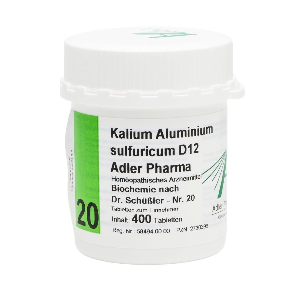 Kalium - Aluminium sulfuricum D12  Adler Pharma Nr.20, Tablette 400 St Tabletten