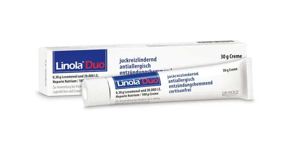 Linola Duo - Cortisonfreie Creme gegen Juckreiz 30 g Creme