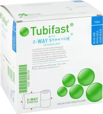 TUBIFAST 2-Way Stretch 7,5 cmx10 m blau 1 St Verband