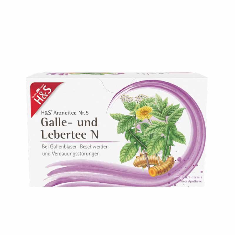 H&S Arzneitee Galle- und Lebertee N 20X2.0 g Filterbeutel