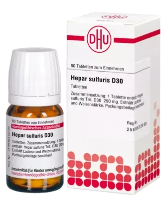HEPAR SULFURIS D 30 Tabletten 80 St Tabletten