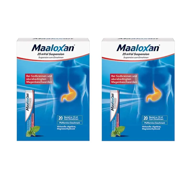 Maaloxan Suspension 20x10 ml Doppelpack 2X20X10 ml Suspension