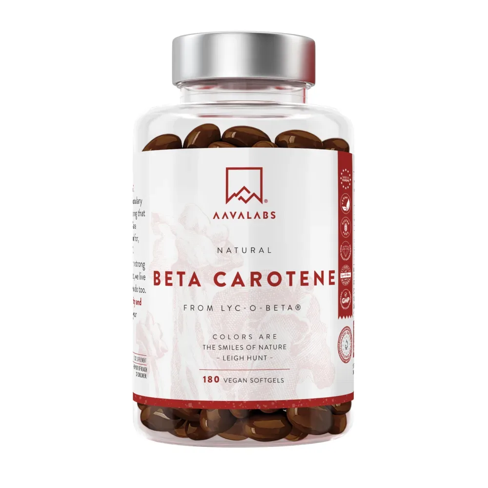 AAVALABS Beta Carotin Vitamin A vegan 180 St 180 St Weichkapseln
