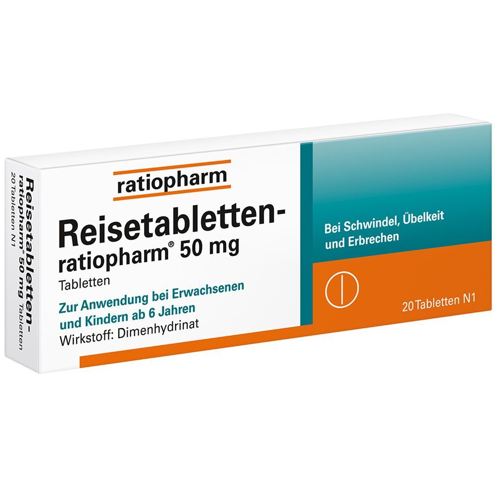 Reisetabletten-ratiopharm 20 St Tabletten