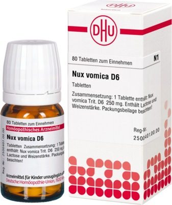 NUX VOMICA D 6  80 St Tabletten