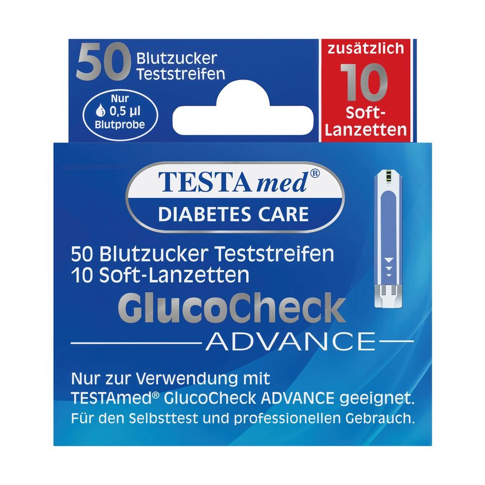 TESTAmed Glucocheck ADVANCE  1 Packung Kombipackung