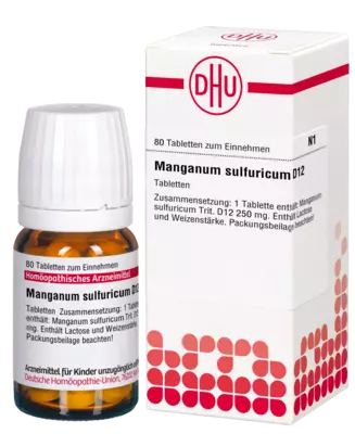 MANGANUM SULFURICUM D 12 Tabletten 80 St Tabletten