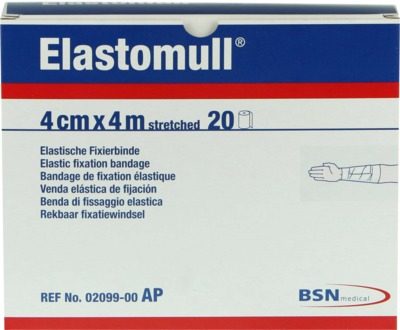 Elastomull 4cmx4m streched Elastische Fixierbinde 20 St Binden
