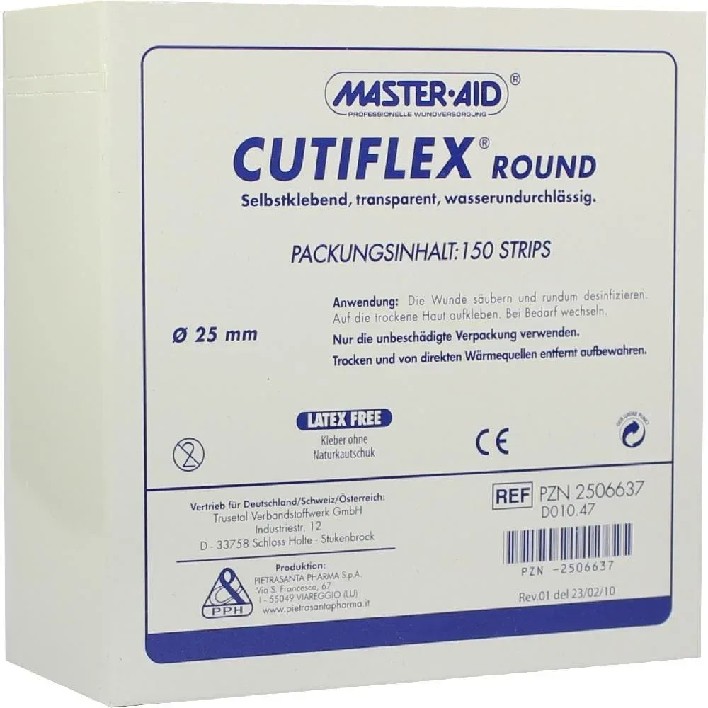 CUTIFLEX Folien-Pflaster round 25 mm Master Aid 150 St Pflaster