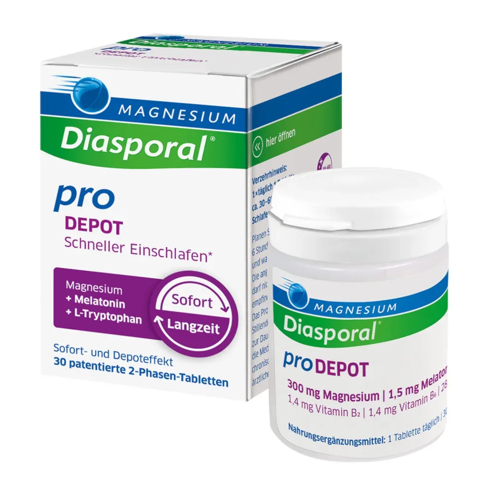 Magnesium Diasporal pro Depot schneller Einschlafen 30 St Tabletten