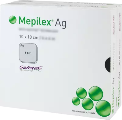 MEPILEX Ag Schaumverband 10x10 cm steril 10 St Verband