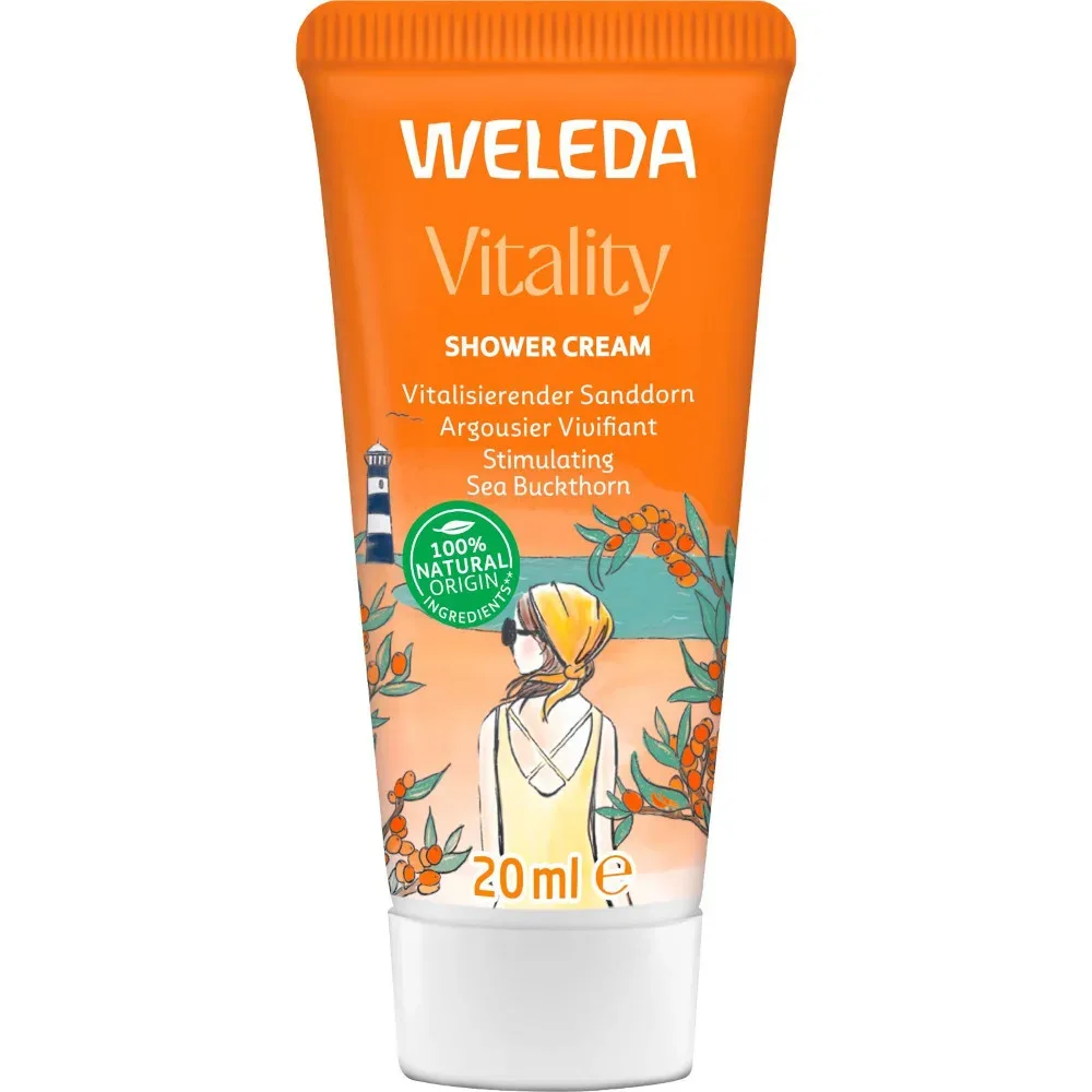 WELEDA Vitality Shower Cream Sanddorn 20 ml Duschgel