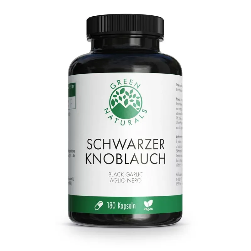 GREEN NATURALS Schwarzer Knoblauch 750 mg 180 St Kapseln