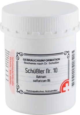 SCHÜSSLER Nr.10 Natrium sulfuricum D 6 Tabletten 1000 St Tabletten
