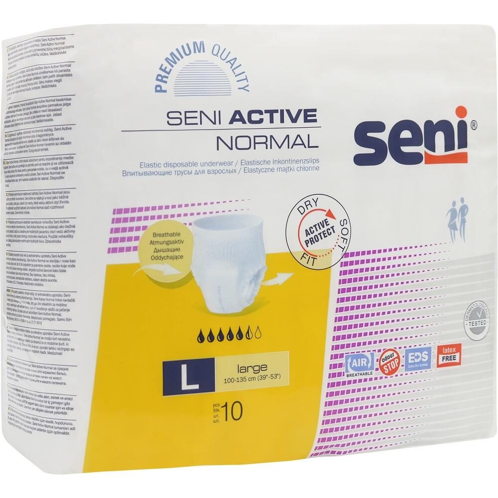 SENI Active Normal Inko.Slip.Einmal large 10 St