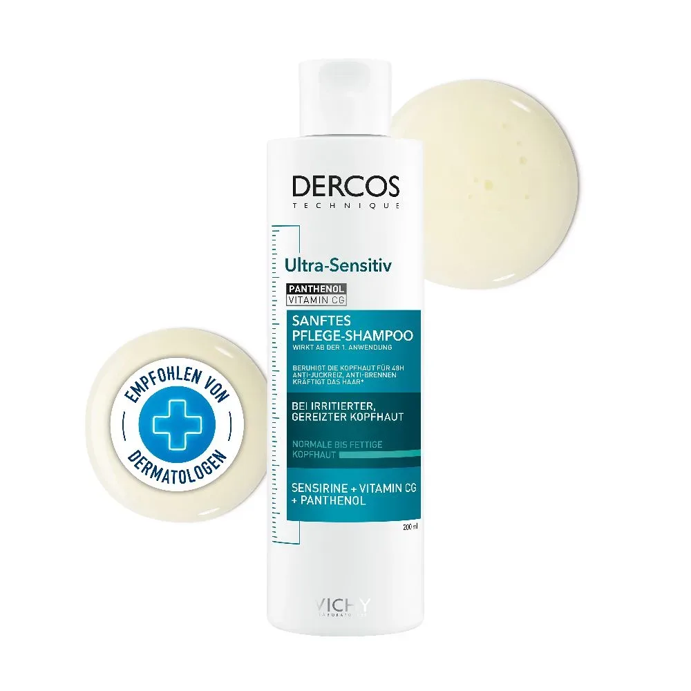 VICHY DERCOS Ultra-Sensitiv Shampoo fettige Haut  200 ml Shampoo