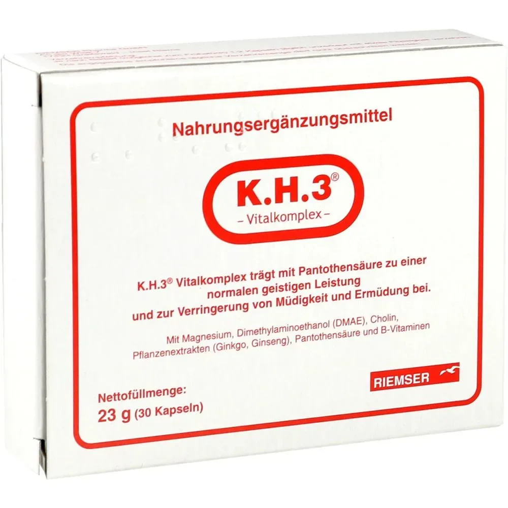 K.H.3 Vitalkomplex Kapseln 30 St Kapseln