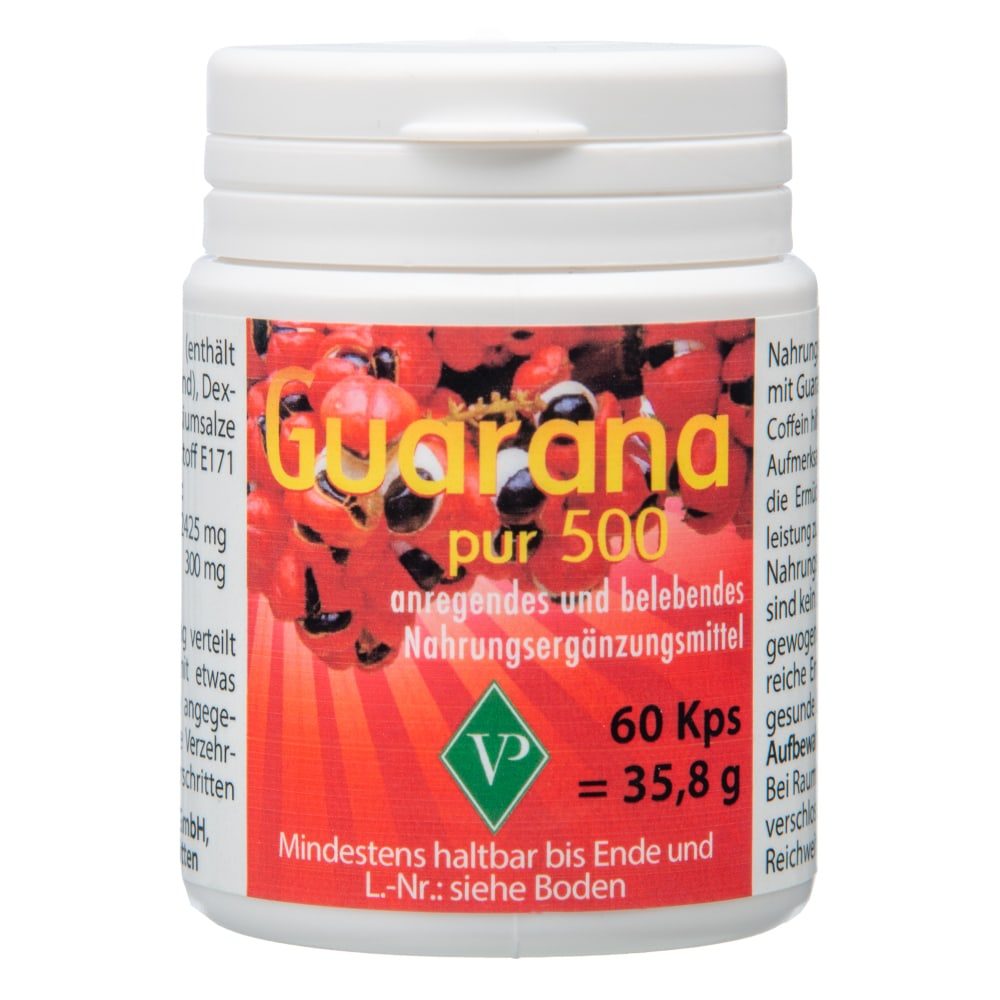 GUARANA PUR 500 Kapseln 60 St Kapseln
