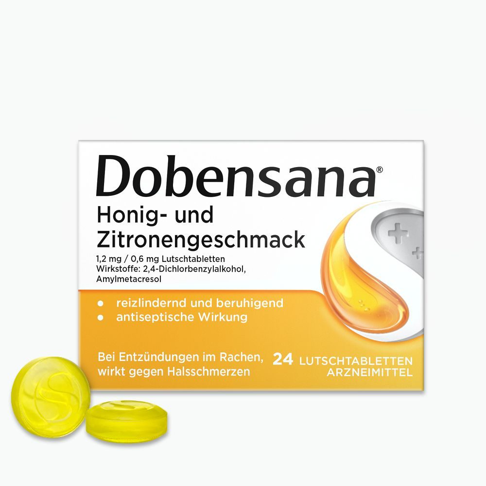 Dobensana Honig- & Zitronengeschmack 24 St Lutschtabletten