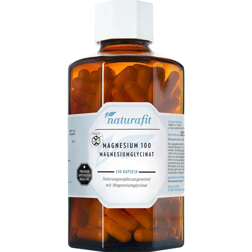 naturafit MAGNESIUM 100 GLYCINAT 240 St Kapseln
