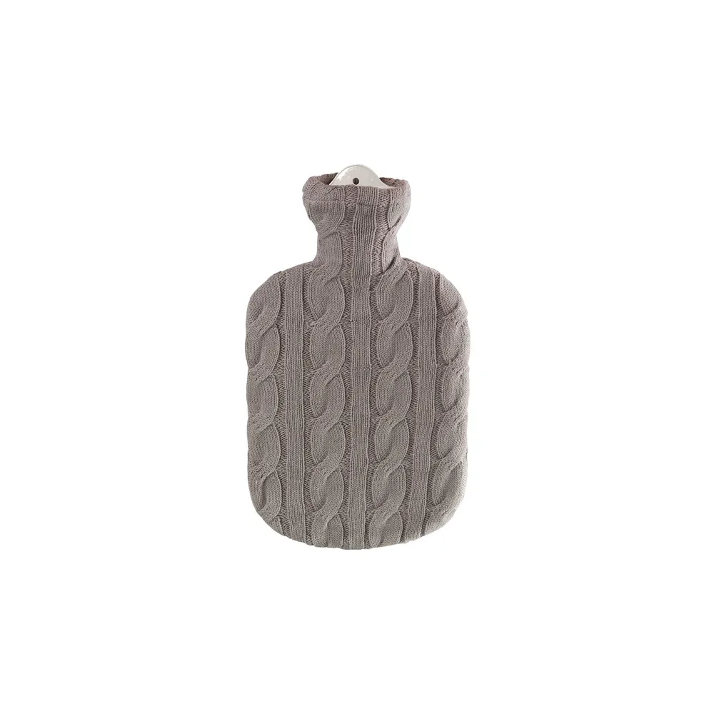 Wärmflasche mit Strickbezug Farbe Stein 1 St
