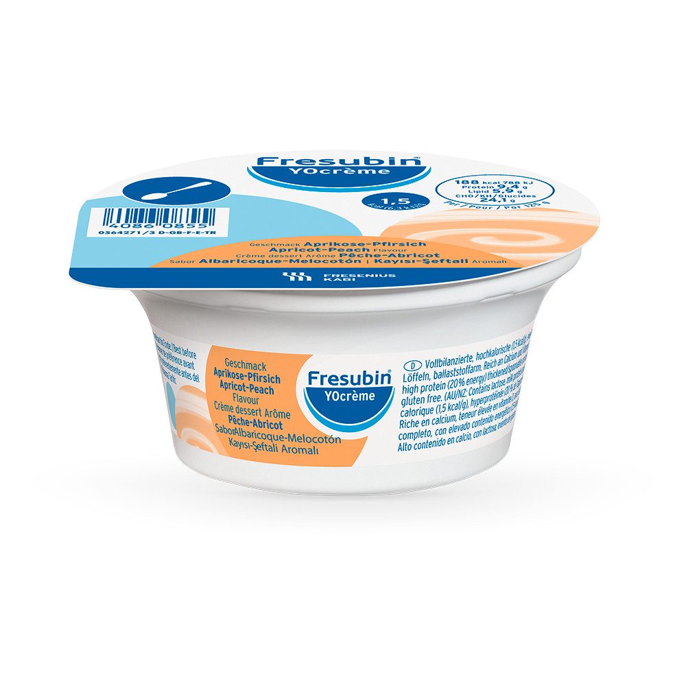 FRESUBIN YOcreme Aprikose Pfirsich 24X125 g Creme