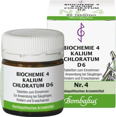 BIOCHEMIE 4 Kalium chloratum D 6 Tabletten 80 St Tabletten