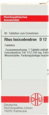 RHUS TOXICODENDRON D 12 Tabletten 80 St Tabletten