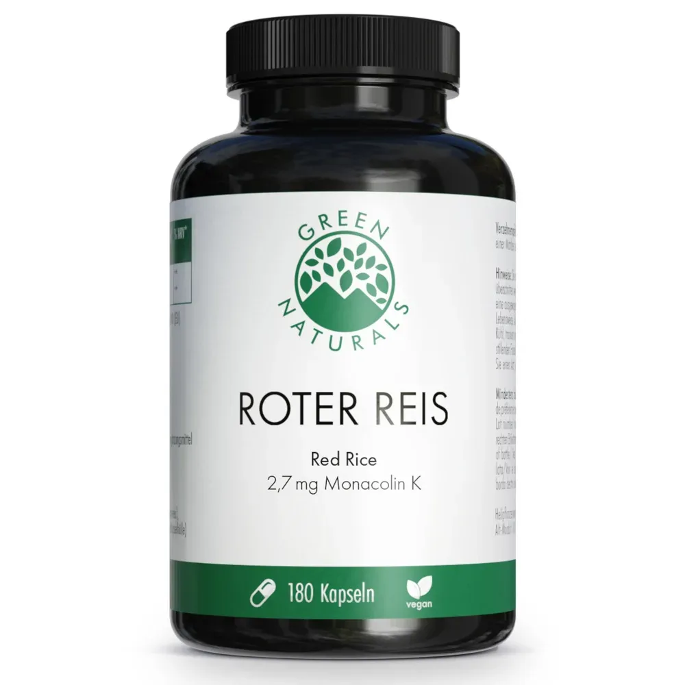 GREEN NATURALS Roter Reis Monacolin K 180 St Kapseln