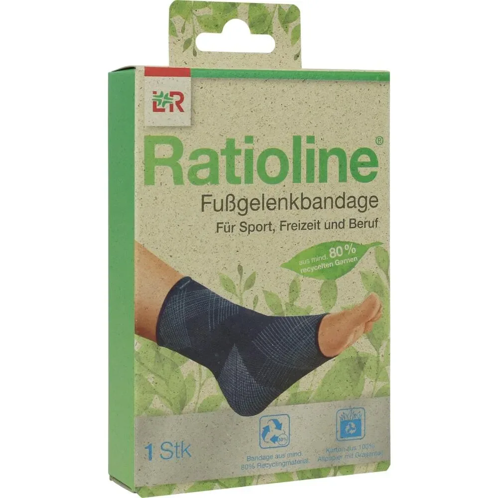 Ratioline Fußgelenkbanadage XL 1 St Bandage