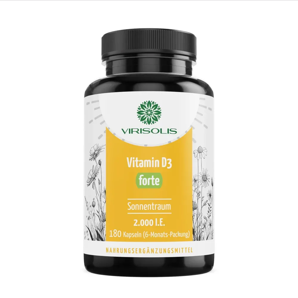 VIRISOLIS Vitamin D3 forte Sonnentraum 2000 I.E. 180 St Kapseln