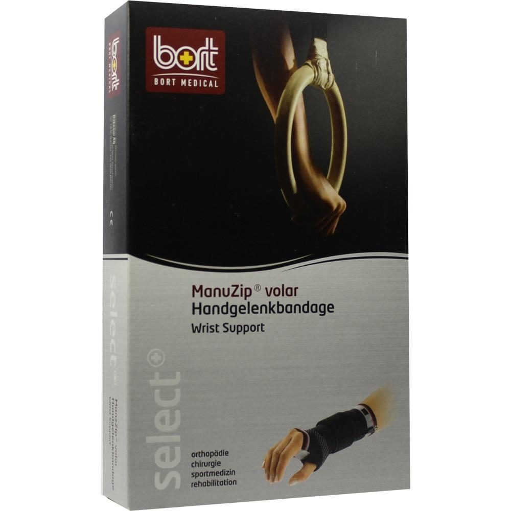 BORT ManuZip volar links large schwarz 1 St Bandage