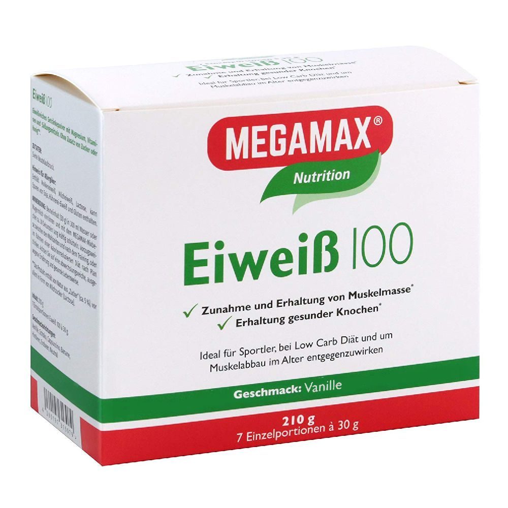 Eiweiss 100 Vanille Megamax Pulver 7X30 g Pulver